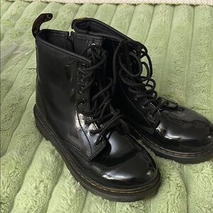 Dr. Martens Black Patent Leather Boots